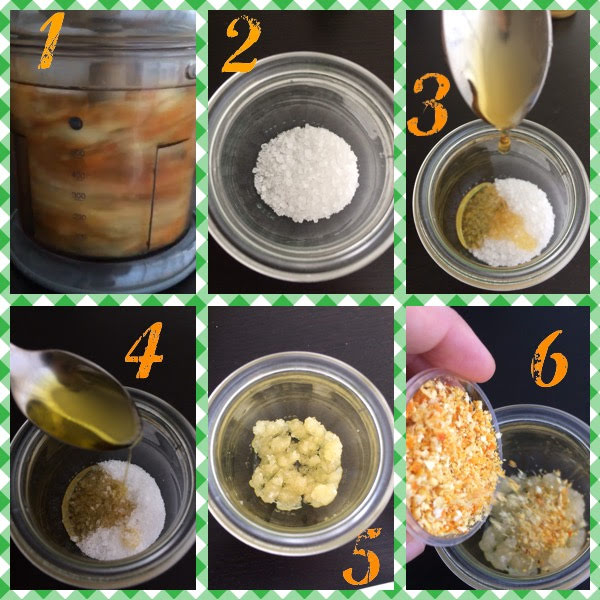 DIY scrub with clementines
