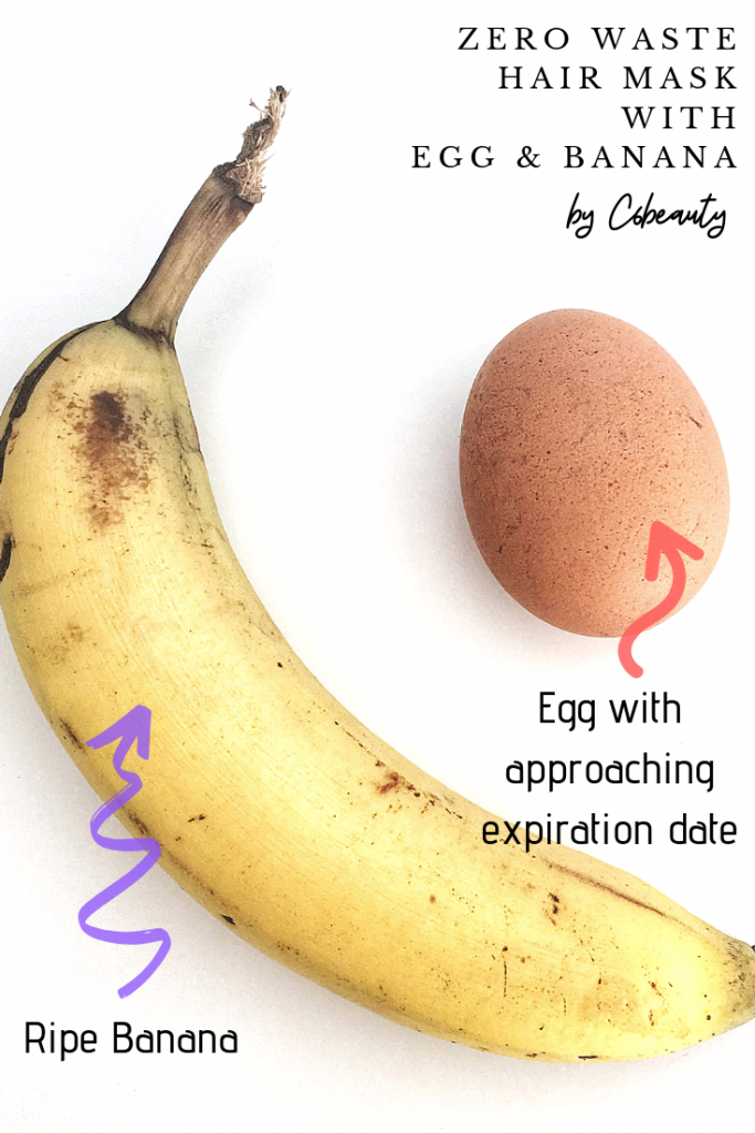 Zero Waste Hair Mask with Egg and Banana - C6 Beauty