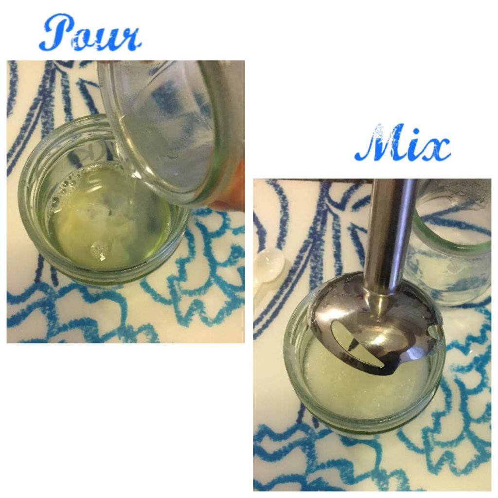 pour and mix face cream