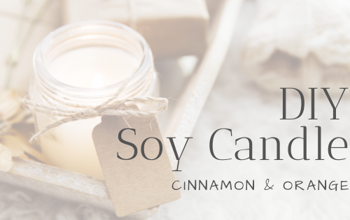 DIY soy candle making