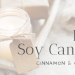 DIY soy candle making