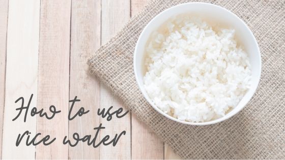 How to use rice water