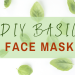 DIY basil face mask
