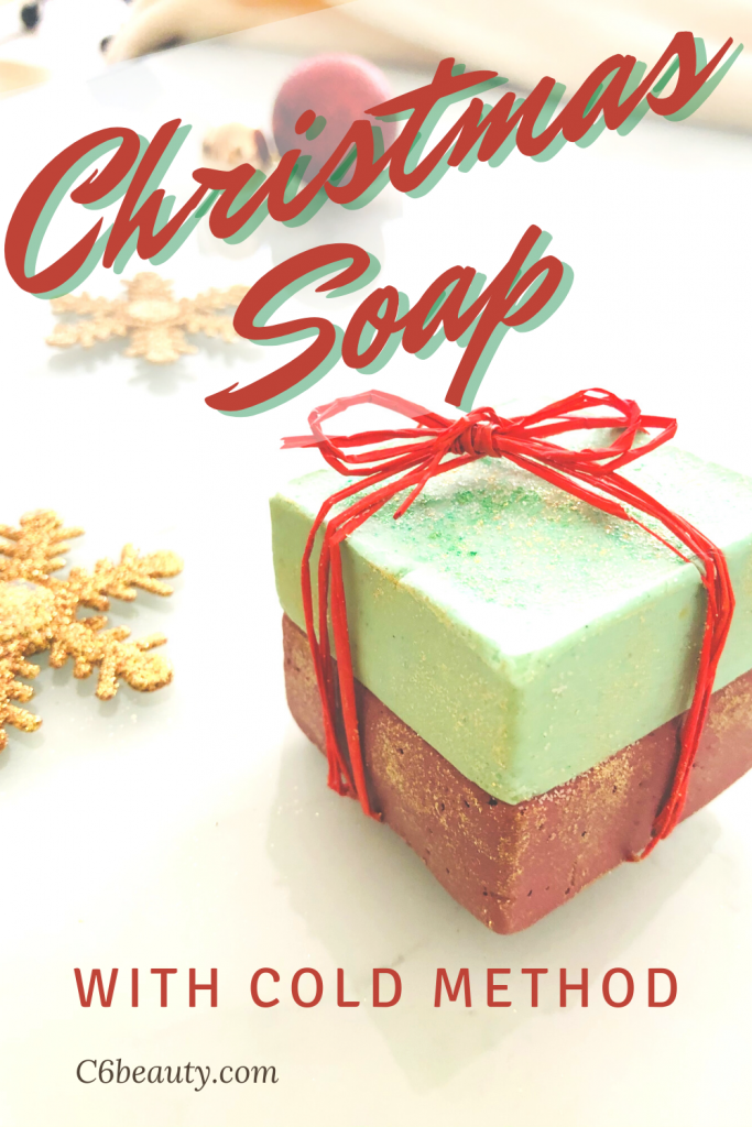 Cold process Christmas soap