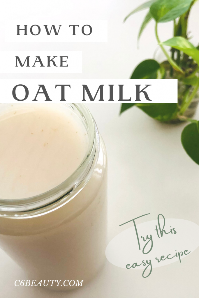 How to make oat milk | Nondairy Substitute for Milk